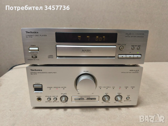 JDM Усилвател и плеър Technics SU-A70 Technics SL-P70, снимка 3 - Ресийвъри, усилватели, смесителни пултове - 55025134