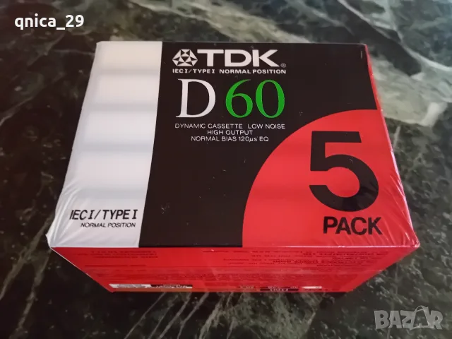TDK D-60 US Пакет от 5 броя , снимка 2 - Декове - 55503658