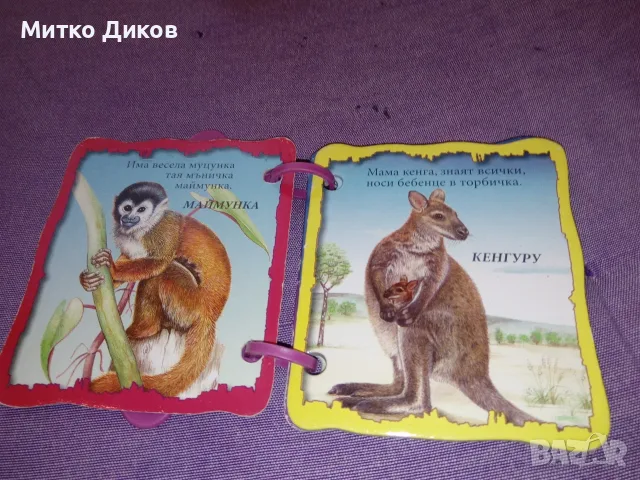 детска играчка динозавър с топчета топка мики маус на две и книга  В зоопарка, снимка 5 - Други - 55604566