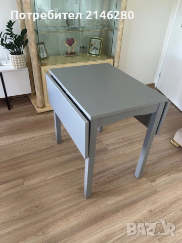 Разтегателна маса Икеа дървена , снимка 4 - Маси - 54357799