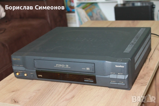 VHS плейър Toshiba V-225G - използван, снимка 4 - Плейъри, домашно кино, прожектори - 54494738