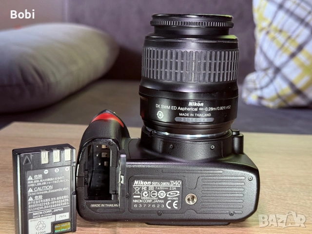 Nikon D40 с обектив Nikon AF-S DX NIKKOR 18-55mm f/3.5-5.6G II ED, снимка 9 - Фотоапарати - 55050190