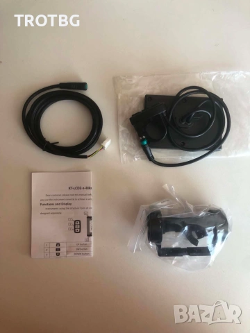 LCD3 дисплей 24V / 36V / 48V за KT контролери – 5-pin