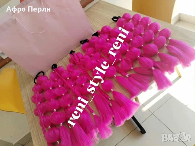 Бъбъл Опашки за коса африкански плитки сенегалски туистери ариел къдрици екстеншъни прически , снимка 14 - Аксесоари за коса - 55092090