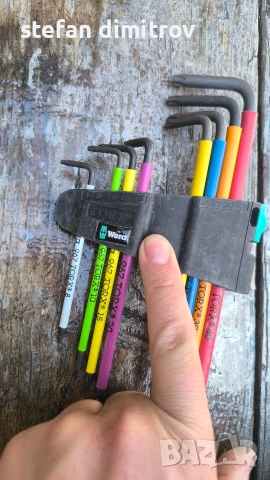 WERA Multicolour TORX BO имбусни ключове , снимка 5 - Ключове - 54249113