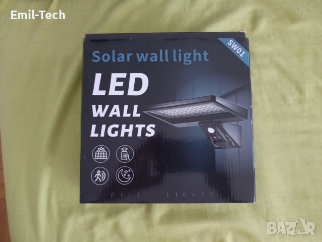 Комплект 2 соларни LED лампи с датчик и дистанционно, снимка 15 - Соларни лампи - 54750945