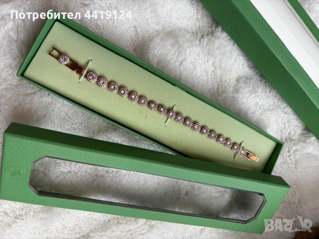  Гривна Swarovski Una Angelic Rose Gold Bracelet, снимка 2 - Гривни - 54202248