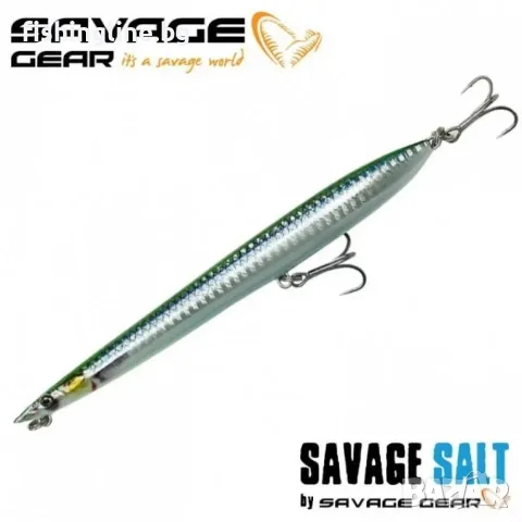 Savage Gear Sandeel Surf Walker 155S 15.5cm 23g – потъваща примамка за лефер и лаврак, снимка 2 - Такъми - 55389147