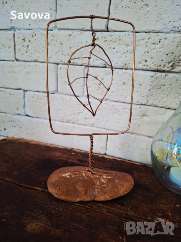 Арт декорация "Златен лист"