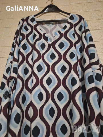СТРАХОТНА ТУНИКА ЕФЕКТЕН ДЕСЕН 4XL-6XL, снимка 5 - Туники - 54393106