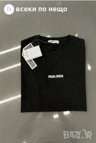 Miu Miu Дамска Тениска👚Дамска Блуза С Къс Ръкав Миу Миу Код A1442