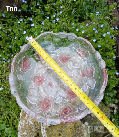 Малка стъклена фруктиера , снимка 4 - Аксесоари за кухня - 54174563