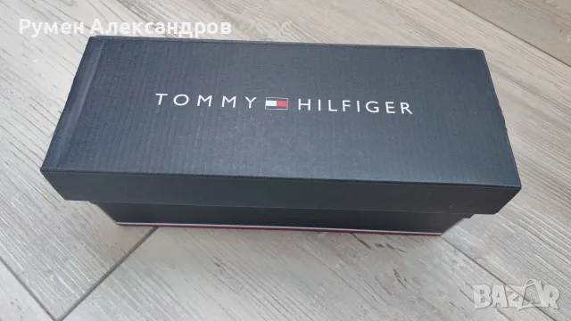 Нови бежови дамски кожени чехли TOMMY HILFIGER FLAT SANDAL EUR38, снимка 17 - Чехли - 55647304