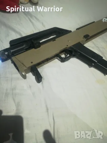 Въздушен пистолет DX17, Umarex 4,5mm caliber + детски автомат играчка с меки куршуми. , снимка 7 - Въздушно оръжие - 55615824