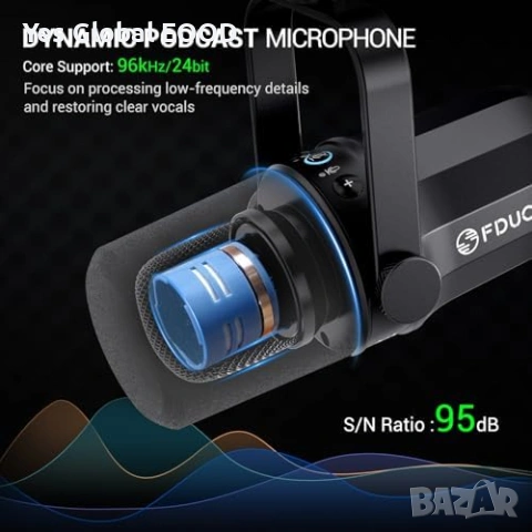 FDUCE SL40+ USB/XLR динамичен микрофон с рамо, снимка 2 - Микрофони - 55176784