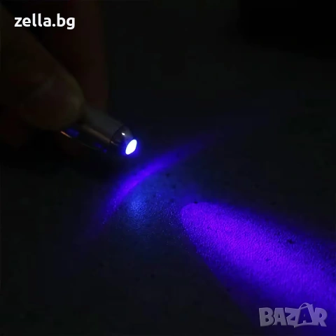 Химикалка с невидимо UV мастило и LED светлина | Тайни съобщения, маркиране на вещи 10069, снимка 10 - Лед осветление - 54656926