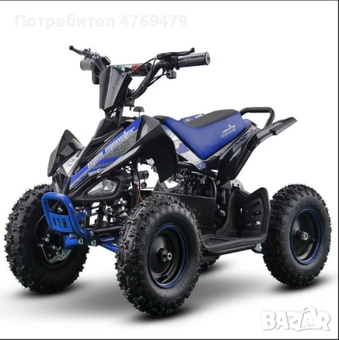 Продавам детско електрическо АТВ NCX Mini Monster 1000W 6" – Синьо