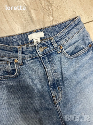 Дънки с висока талия H&M , снимка 4 - Дънки - 54545948