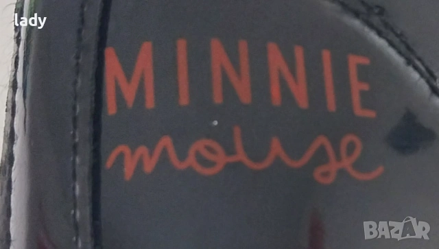 Черни лачени боти Minnie Mouse за момиченце. Номер 24, снимка 4 - Детски боти и ботуши - 54687843