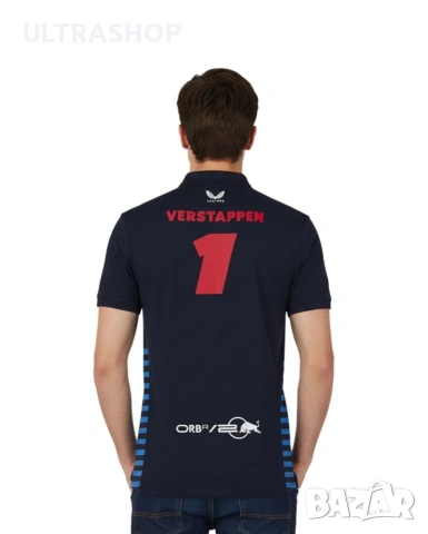 Нова мъжка поло тениска Formula 1 Max Verstappen L size , снимка 4 - Тениски - 54219876