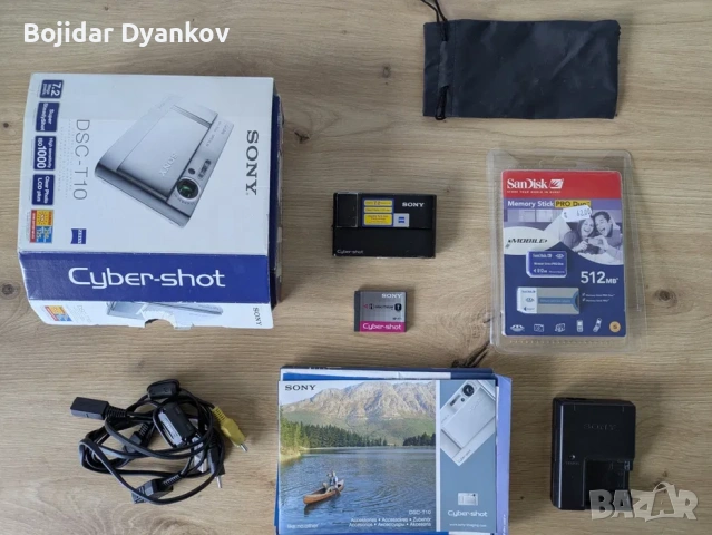 Sony Cyber-shot DSC-T10 РЕТРО СНИМКИ Стил Y2K (Year 2000) Дигитален Фотоапарат Пълен Комплект, снимка 5 - Фотоапарати - 55179302