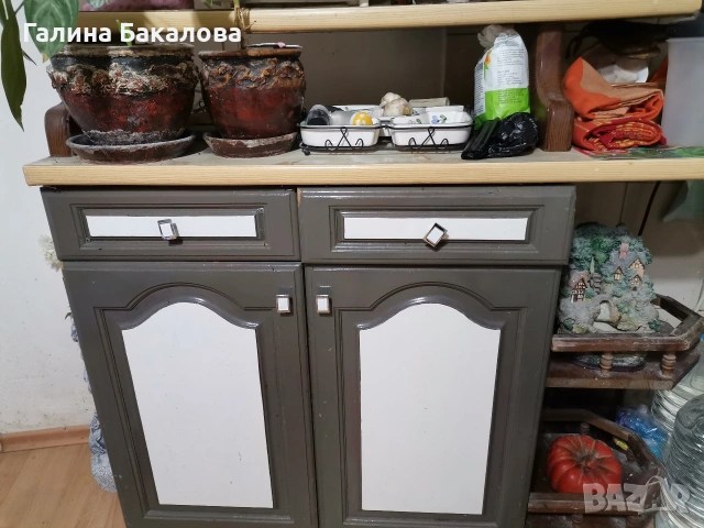 Продавам кухненски шкафове. Долни, горни и барче., снимка 4 - Шкафове - 54904068