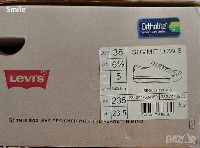 Дамски кецове LEVI'S ® Summit Low S , снимка 11 - Маратонки - 54990817