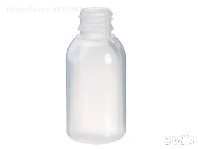 HDPE бутилка 125 мл, натурална, R28