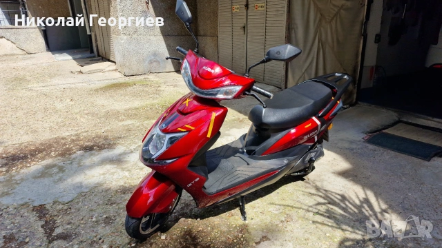 Електрически скутер червен модел Kuba GT5 2000W регистриран в КАТ.