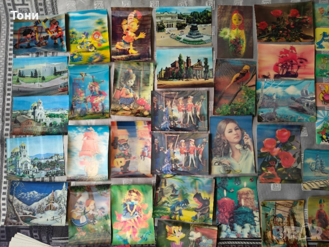  Ретро стерео (3D) картички и календарчета, снимка 2 - Филателия - 54281657