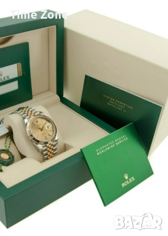 Rolex Datejust 41mm Two Tone Yellow Gold Champagne Dial Automatic Различни Варианти, снимка 2 - Мъжки - 54050735