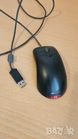 Ретро геймърска мишка Microsoft Wheel Mouse Optical 1.1A (Черна / OEM)
