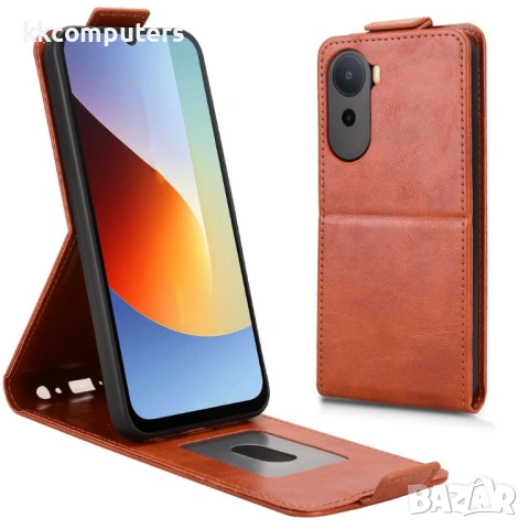 Вертикален Кожен Калъф за Xiaomi Redmi A7 Pro 4G - Флип, Магнитен, Стойка, Слот за карта, 4 цвята, снимка 4 - Калъфи, кейсове - 54293088