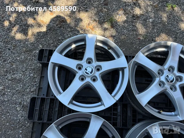 4бр.Алуминиеви джанти BORBET 16цолa 5x112 - Skoda Octavia,Karoq,Yeti,Vw T-Roc,Caddy,Passat,Seat Ate, снимка 7 - Гуми и джанти - 55583774