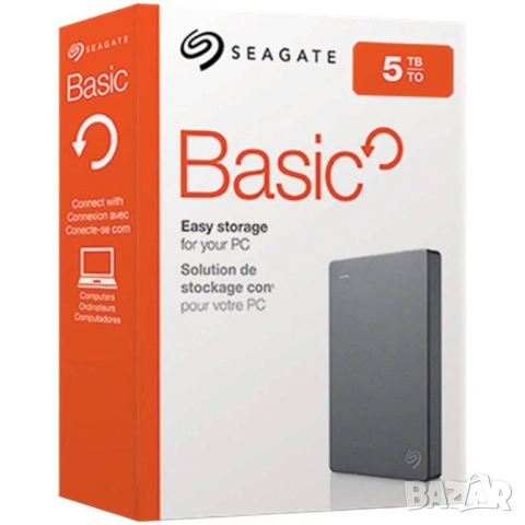 Seagate Basic Portable 5TB / външен хард диск / USB 3.0