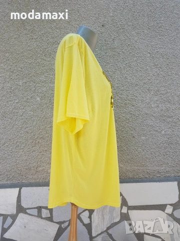 3XL+ Нова блуза Janina с пайети, снимка 5 - Туники - 55269683