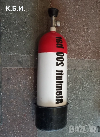 Продавам ЖЕЛЯЗНА БУТИЛКА - 5L - 200 BAR - АТМОСФЕРИ работно налягане