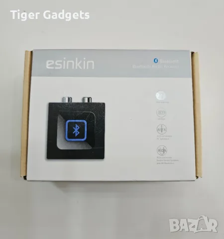 Esinkin W29-US Bluetooth аудио приемник за стерео уредби и активни тонколони, снимка 8 - Ресийвъри, усилватели, смесителни пултове - 55405166