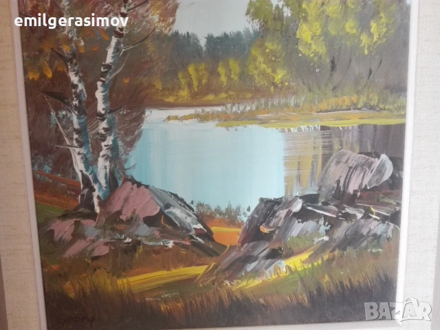 Две маслени картини и красив гоблен., снимка 10 - Картини - 54238495