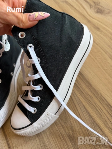 Оригинални черни Кецове Converse Platform ! 39,5 н, снимка 3 - Кецове - 54656950