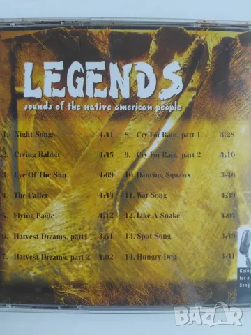 Legends - Sounds Of The Native American People - оригинален диск музика, снимка 2 - CD дискове - 55666491