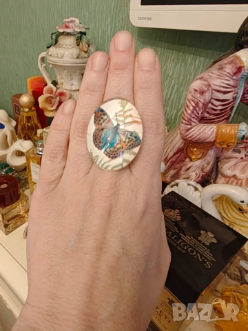 Мурано страхотен пръстен , снимка 3 - Пръстени - 54082379