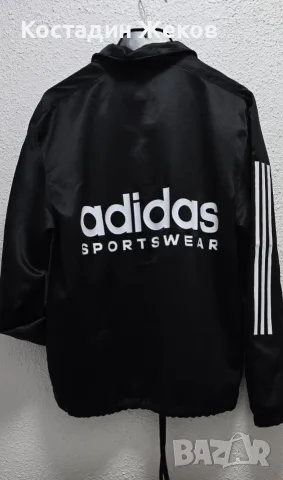 Ново. Мъжко спортно горнище Adidas Satin Coaches Jacket , снимка 2 - Спортни дрехи, екипи - 55509777