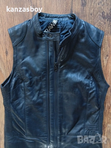 G-star 5620 Custom Zip Leather - дамски елек естествена кожа р-р М, снимка 4 - Елеци - 54380298