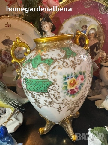Антикварна ваза Noritake Japan circa 1908 — 24к злато, снимка 6 - Колекции - 54040502