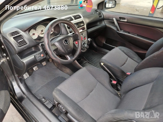 Honda Civic 1.7 TDI 100 кс 2005 гд, снимка 7 - Автомобили и джипове - 54228700