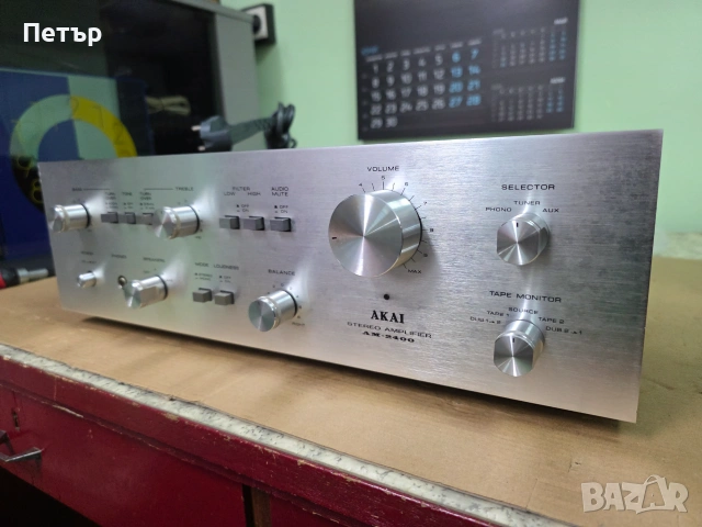 Продавам  японски усилвател Akai AM-2400  , снимка 3 - Ресийвъри, усилватели, смесителни пултове - 54983359