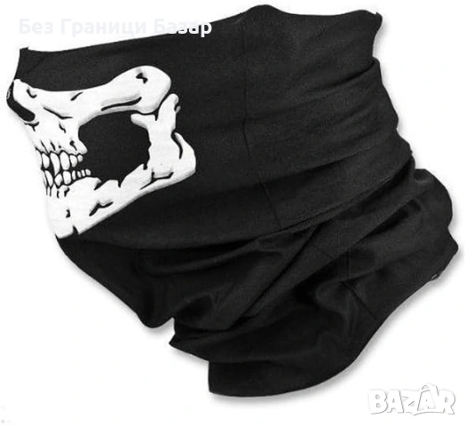 Нов Черен Хелоуин костюм Жътвар 4 части маска коса ръкавици за Хелоуин, снимка 3 - Други - 53960570