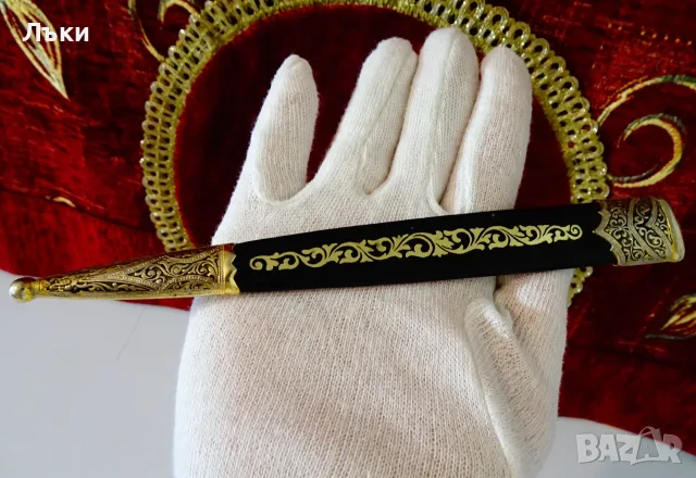 Кама с кания,Корона,Замък,Лъв,Орел,Щит,позлата. , снимка 8 - Антикварни и старинни предмети - 55436797