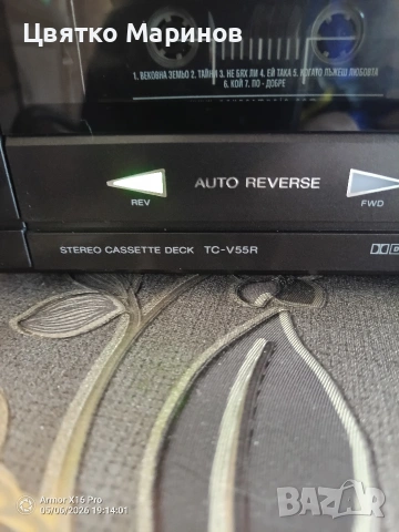 Реверсивен касетен дек Sony TC-V55R, снимка 6 - Декове - 54458803